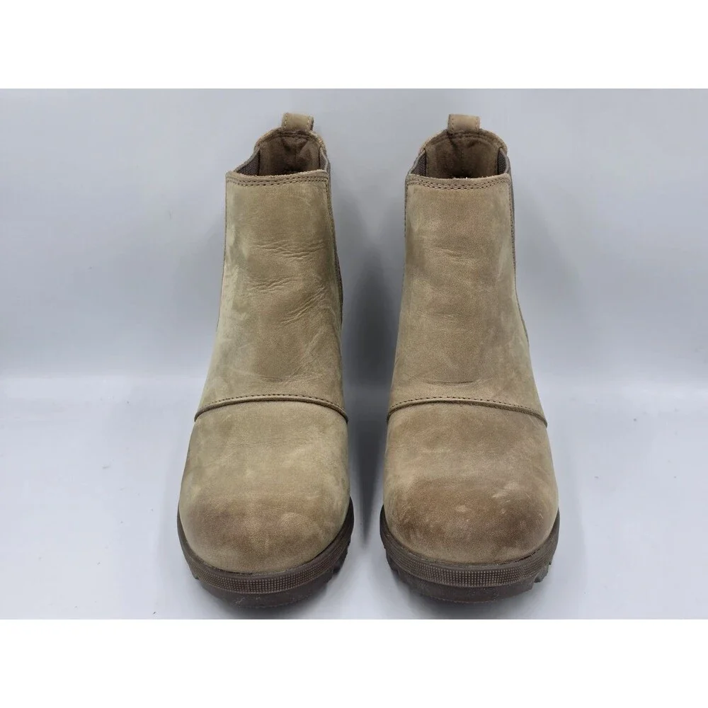 Sorel Joan of Arctic Wedge III Chelsea Bootie Women's Size 8 Omega Taupe Boots